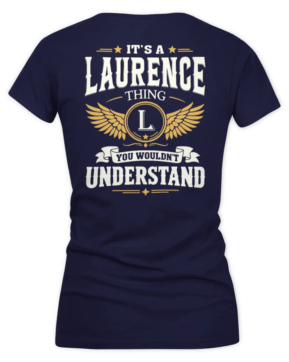 LAURENCE KT06-M008 It’s a [NAME] Thing – You Wouldn’t Understand | Personalized Vintage T-Shirt - Women's V-Neck T-Shirt - Navy