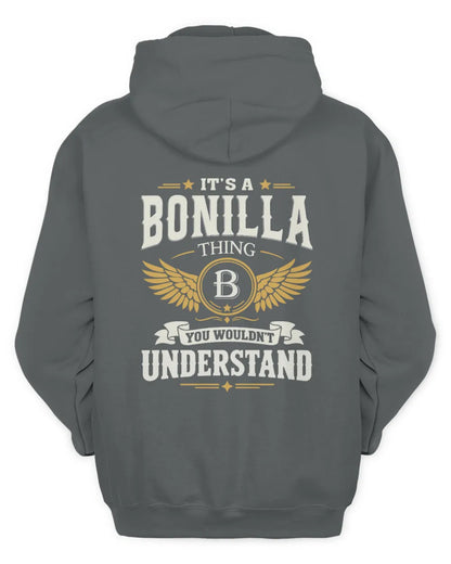 BONILLA KT06-M008 It’s a [NAME] Thing – You Wouldn’t Understand | Personalized Vintage T-Shirt - Unisex Hoodie - Charcoal