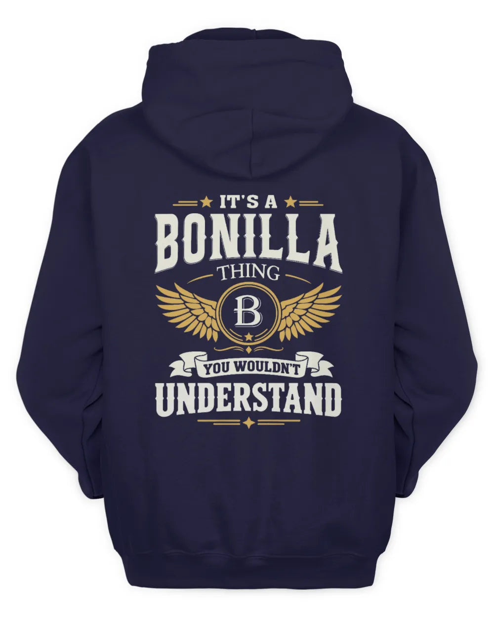 BONILLA KT06-M008 It’s a [NAME] Thing – You Wouldn’t Understand | Personalized Vintage T-Shirt - Unisex Hoodie - Navy