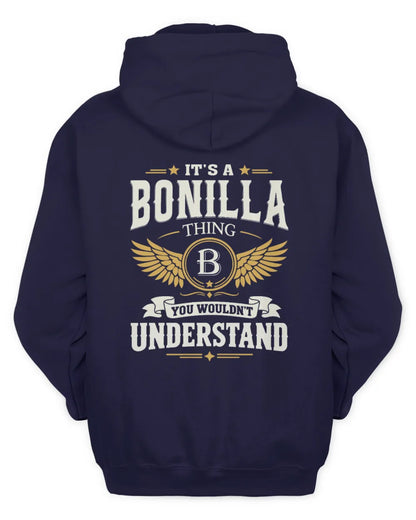 BONILLA KT06-M008 It’s a [NAME] Thing – You Wouldn’t Understand | Personalized Vintage T-Shirt - Unisex Hoodie - Navy