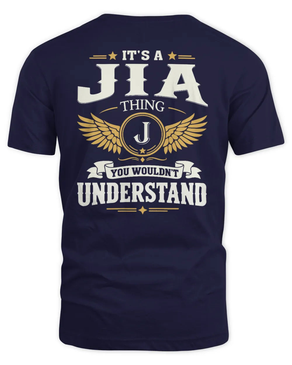 JIA KT06-M008 It’s a [NAME] Thing – You Wouldn’t Understand | Personalized Vintage T-Shirt - Unisex Standard T-Shirt - Navy