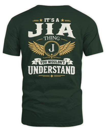 JIA KT06-M008 It’s a [NAME] Thing – You Wouldn’t Understand | Personalized Vintage T-Shirt - Unisex Standard T-Shirt - Forest Green