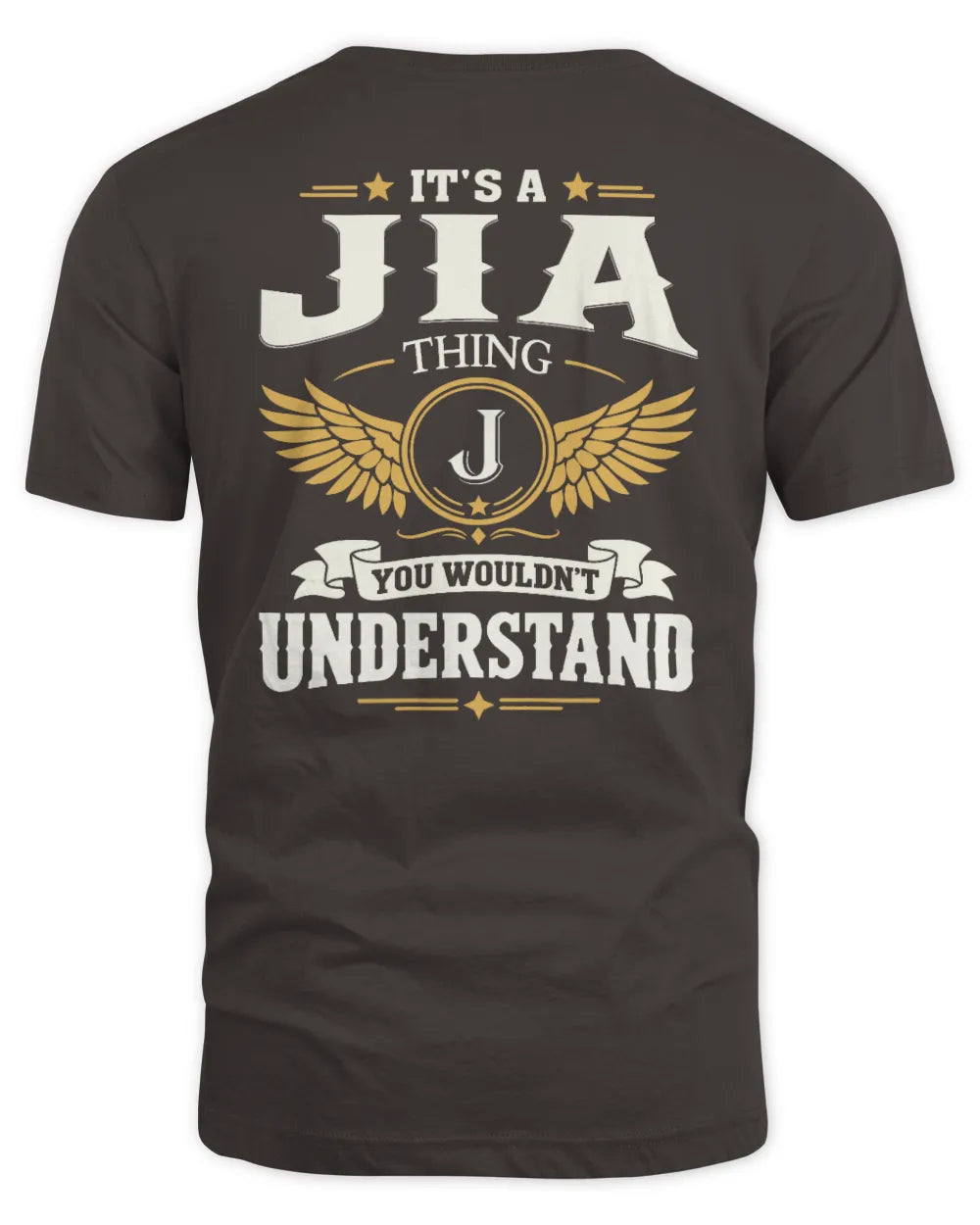 JIA KT06-M008 It’s a [NAME] Thing – You Wouldn’t Understand | Personalized Vintage T-Shirt - Unisex Standard T-Shirt - Dark Chocolate