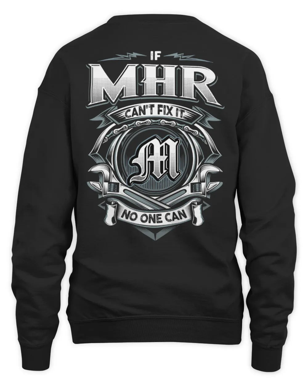 MHR AP81-K4-626 - Personalized Ahmed Quote Apparel “If Ahmed Can't Fix It, No One Can” - Unisex Sweatshirt - Black