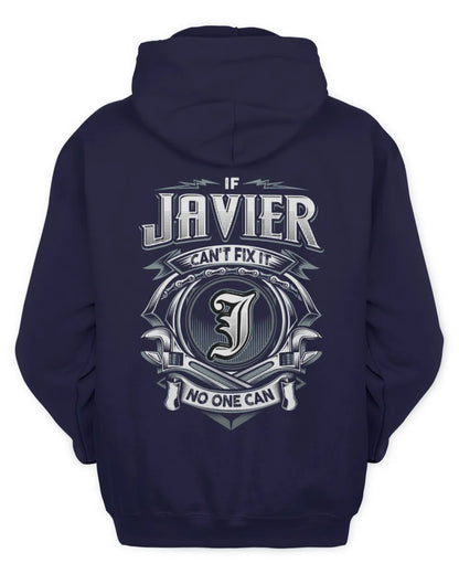 JAVIER AP81-K4-626 - Personalized Ahmed Quote Apparel “If Ahmed Can't Fix It, No One Can” - Unisex Hoodie - Navy