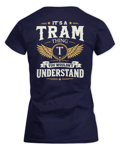 TRAM KT06-M008 It’s a [NAME] Thing – You Wouldn’t Understand | Personalized Vintage T-Shirt - Women's Standard T-Shirt - Navy