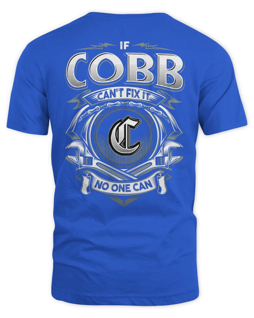 COBB AP81-K4-626 - Personalized Ahmed Quote Apparel “If Ahmed Can't Fix It, No One Can” - Unisex Standard T-Shirt - Royal