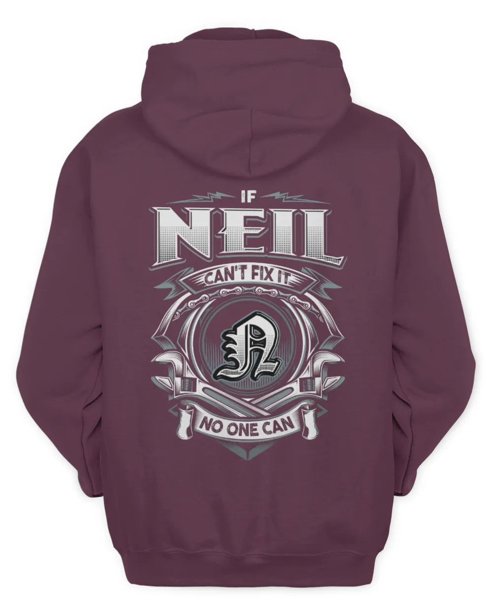 NEIL AP81-K4-626 - Personalized Ahmed Quote Apparel “If Ahmed Can't Fix It, No One Can” - Unisex Hoodie - Maroon