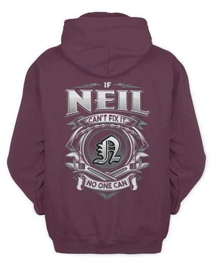 NEIL AP81-K4-626 - Personalized Ahmed Quote Apparel “If Ahmed Can't Fix It, No One Can” - Unisex Hoodie - Maroon