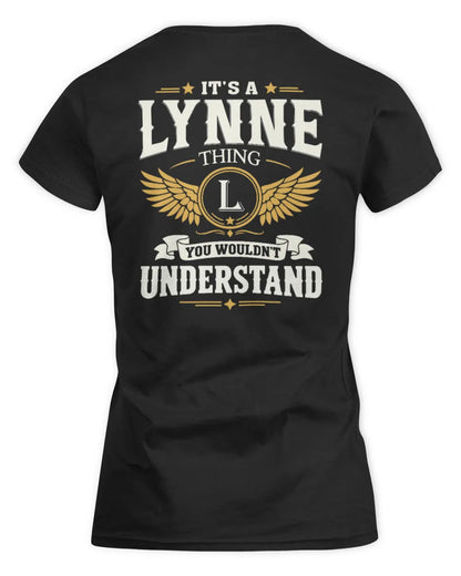 LYNNE KT06-M008 It’s a [NAME] Thing – You Wouldn’t Understand | Personalized Vintage T-Shirt - Women's Standard T-Shirt - Black