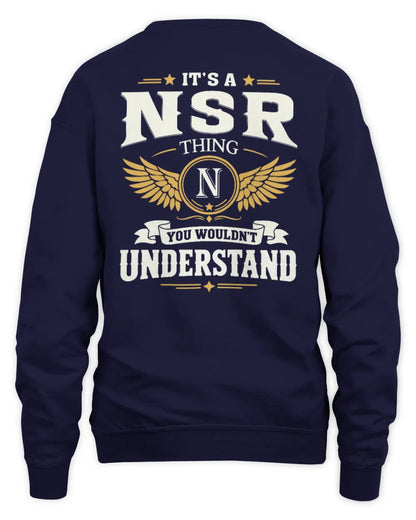 NSR KT06-M008 It’s a [NAME] Thing – You Wouldn’t Understand | Personalized Vintage T-Shirt - Unisex Sweatshirt - Navy