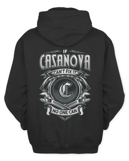 CASANOVA AP81-K4-626 - Personalized Ahmed Quote Apparel “If Ahmed Can't Fix It, No One Can” - Unisex Hoodie - Black