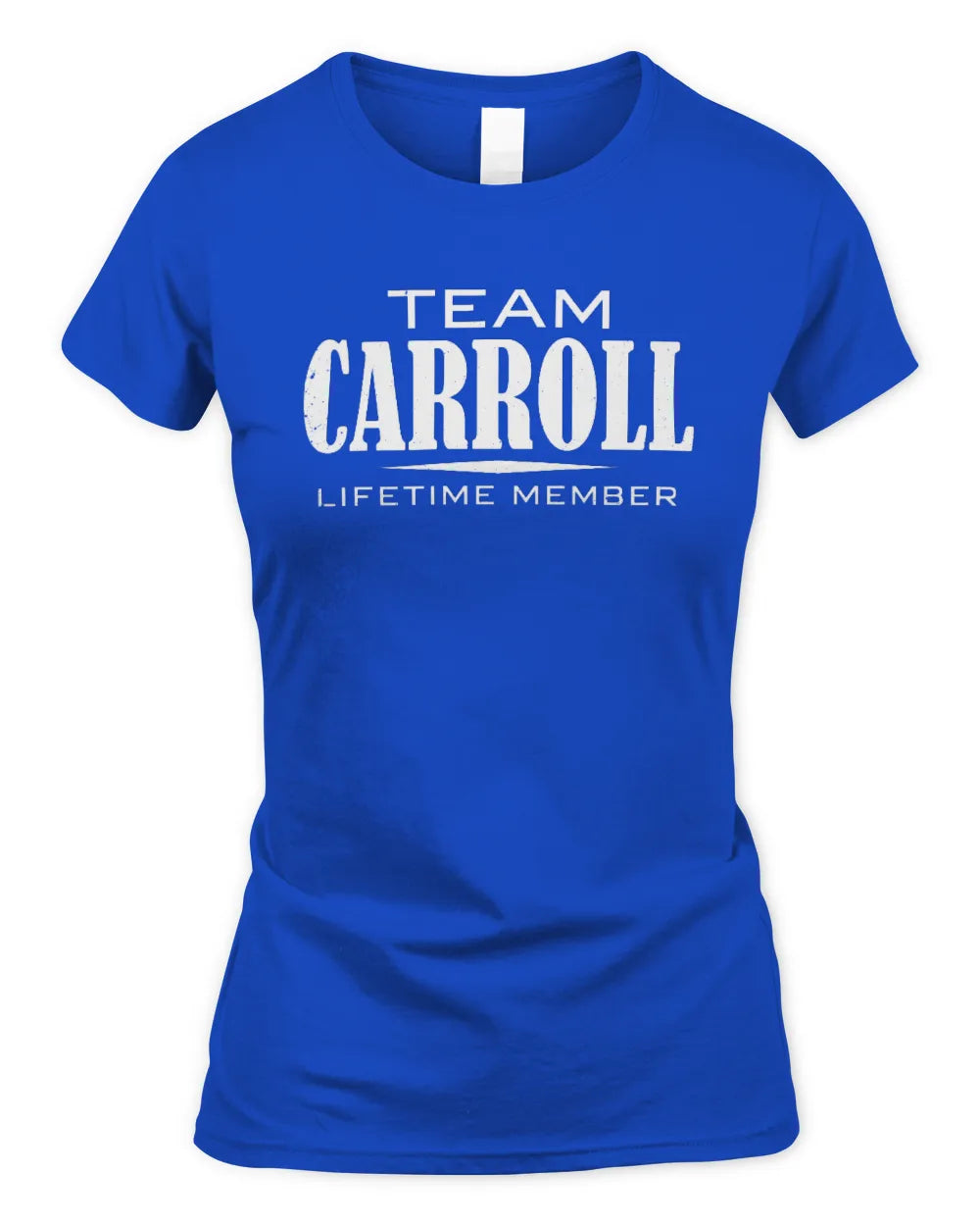 CARROLL BL62-K4-128 - Personalized “Team NAME Lifetime Member” - Women's Standard T-Shirt - Royal