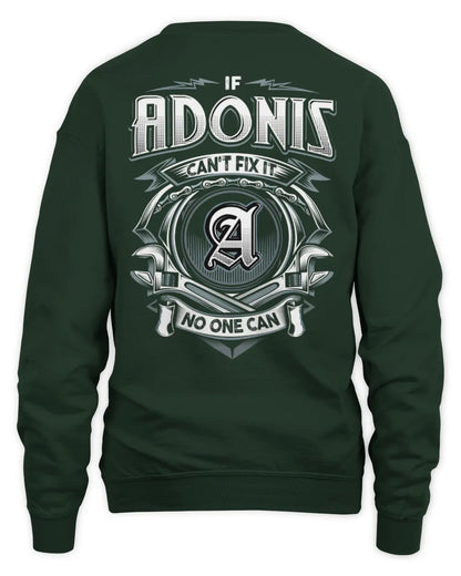 ADONIS AP81-K4-626 - Personalized Ahmed Quote Apparel “If Ahmed Can't Fix It, No One Can” - Unisex Sweatshirt - Forest Green