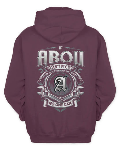 ABOU AP81-K4-626 - Personalized Ahmed Quote Apparel “If Ahmed Can't Fix It, No One Can” - Unisex Hoodie - Maroon
