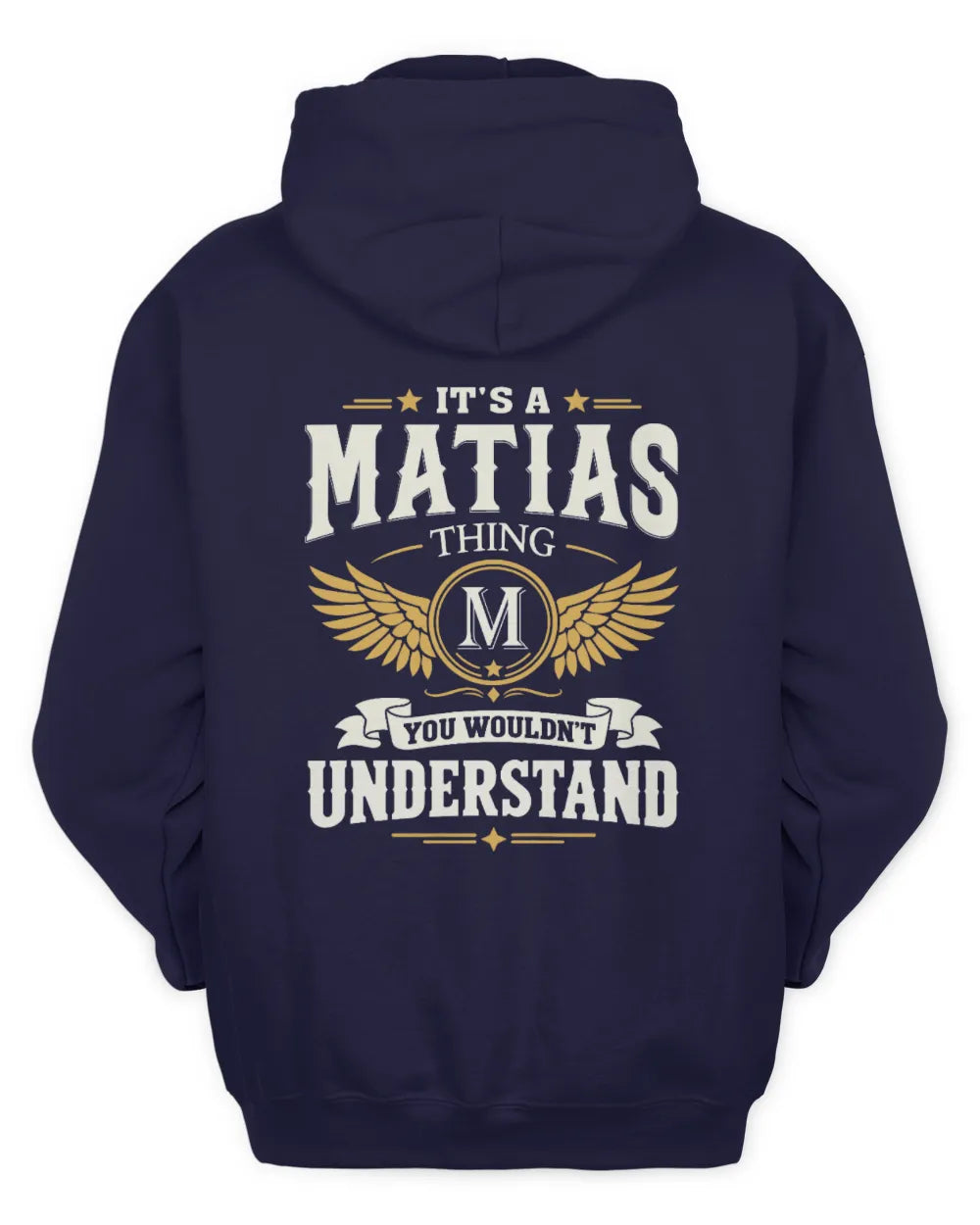 MATIAS KT06-M008 It’s a [NAME] Thing – You Wouldn’t Understand | Personalized Vintage T-Shirt - Unisex Hoodie - Navy