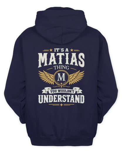 MATIAS KT06-M008 It’s a [NAME] Thing – You Wouldn’t Understand | Personalized Vintage T-Shirt - Unisex Hoodie - Navy