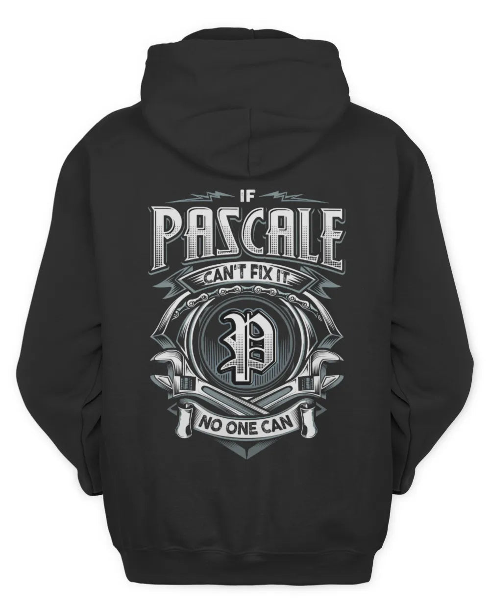 PASCALE AP81-K4-626 - Personalized Ahmed Quote Apparel “If Ahmed Can't Fix It, No One Can” - Unisex Hoodie - Black