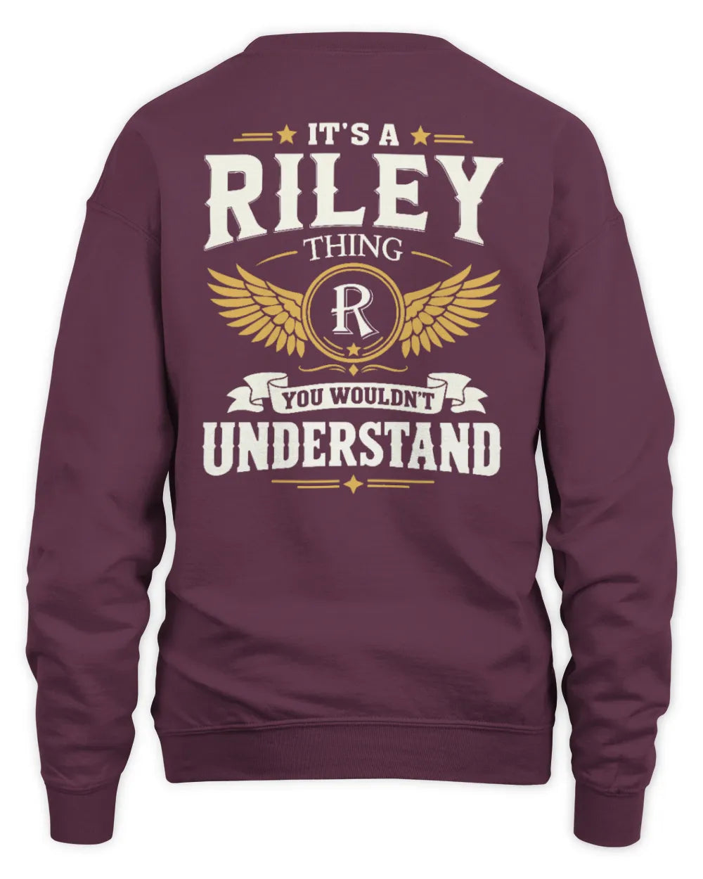 RILEY KT06-M008 It’s a [NAME] Thing – You Wouldn’t Understand | Personalized Vintage T-Shirt - Unisex Sweatshirt - Maroon