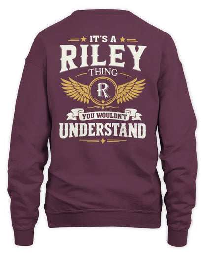 RILEY KT06-M008 It’s a [NAME] Thing – You Wouldn’t Understand | Personalized Vintage T-Shirt - Unisex Sweatshirt - Maroon
