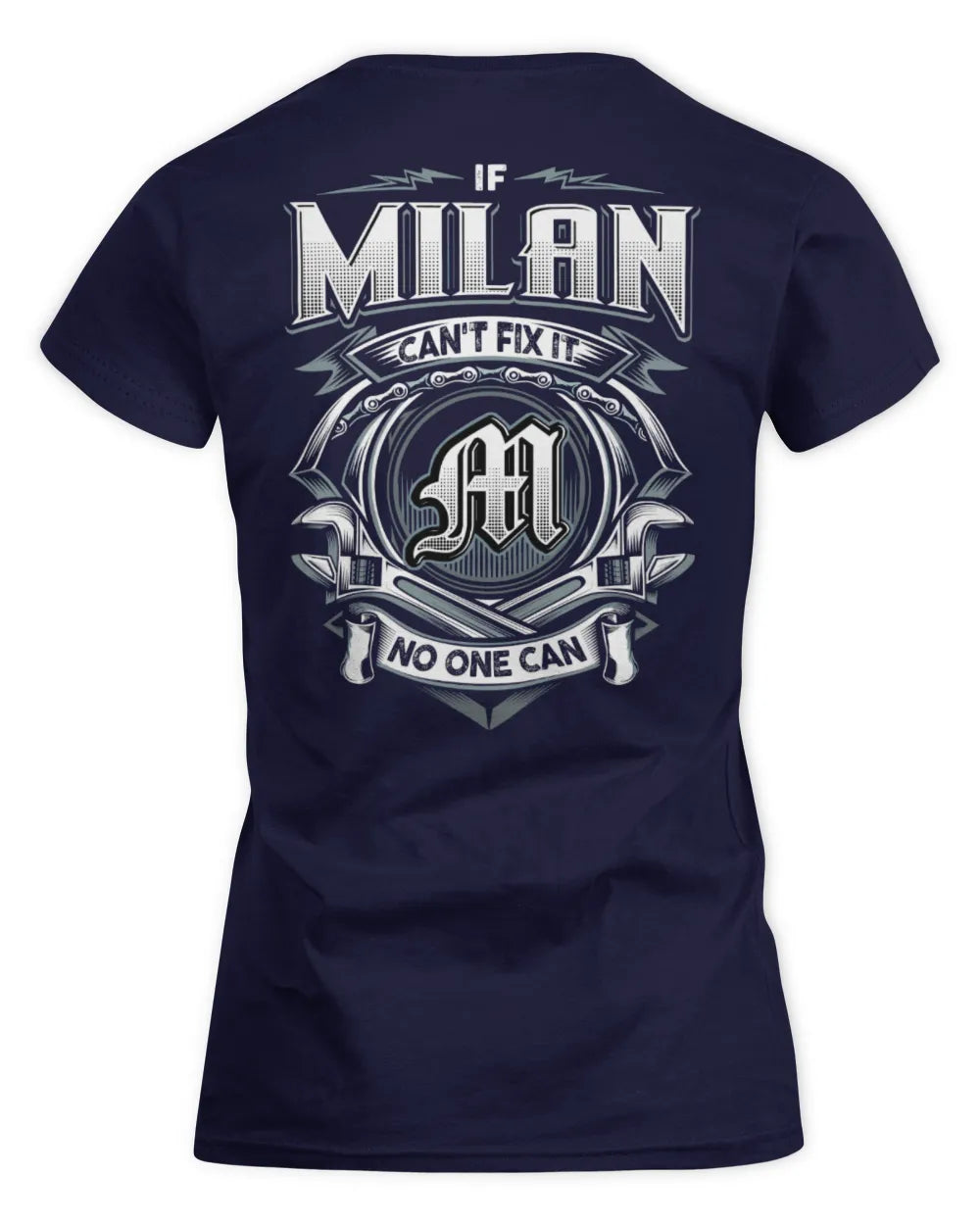 MILAN AP81-K4-626 - Personalized Ahmed Quote Apparel “If Ahmed Can't Fix It, No One Can” - Women's Standard T-Shirt - Navy