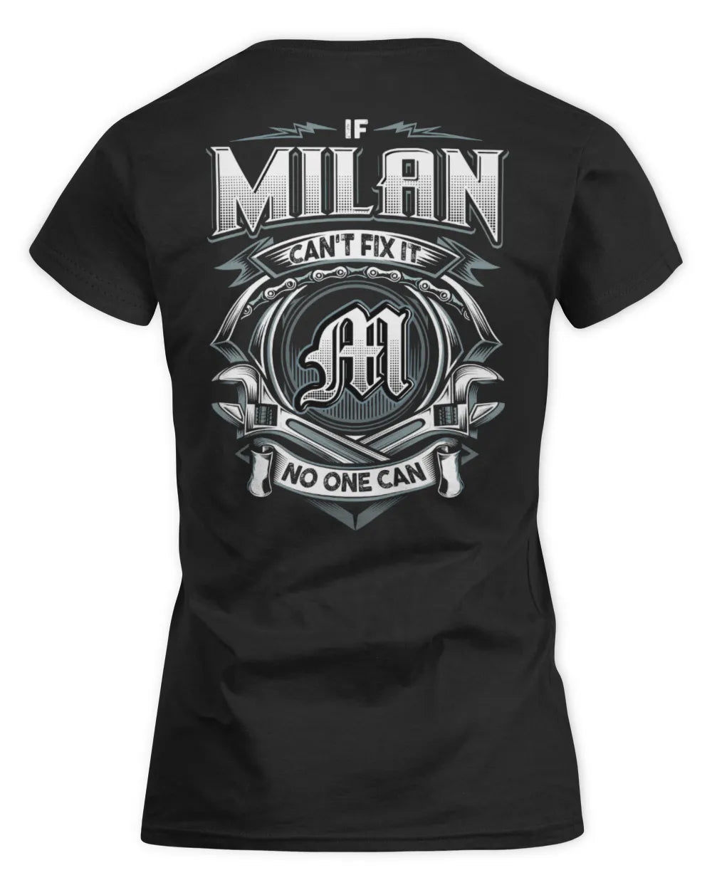 MILAN AP81-K4-626 - Personalized Ahmed Quote Apparel “If Ahmed Can't Fix It, No One Can” - Women's Standard T-Shirt - Black