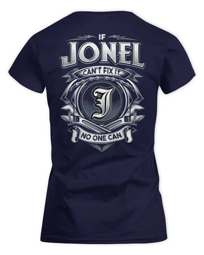 JONEL AP81-K4-626 - Personalized Ahmed Quote Apparel “If Ahmed Can't Fix It, No One Can” - Women's Standard T-Shirt - Navy