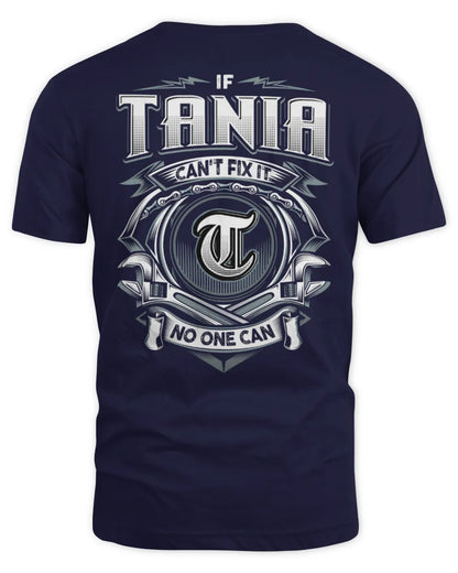 TANIA AP81-K4-626 - Personalized Ahmed Quote Apparel “If Ahmed Can't Fix It, No One Can” - Unisex Standard T-Shirt - Navy