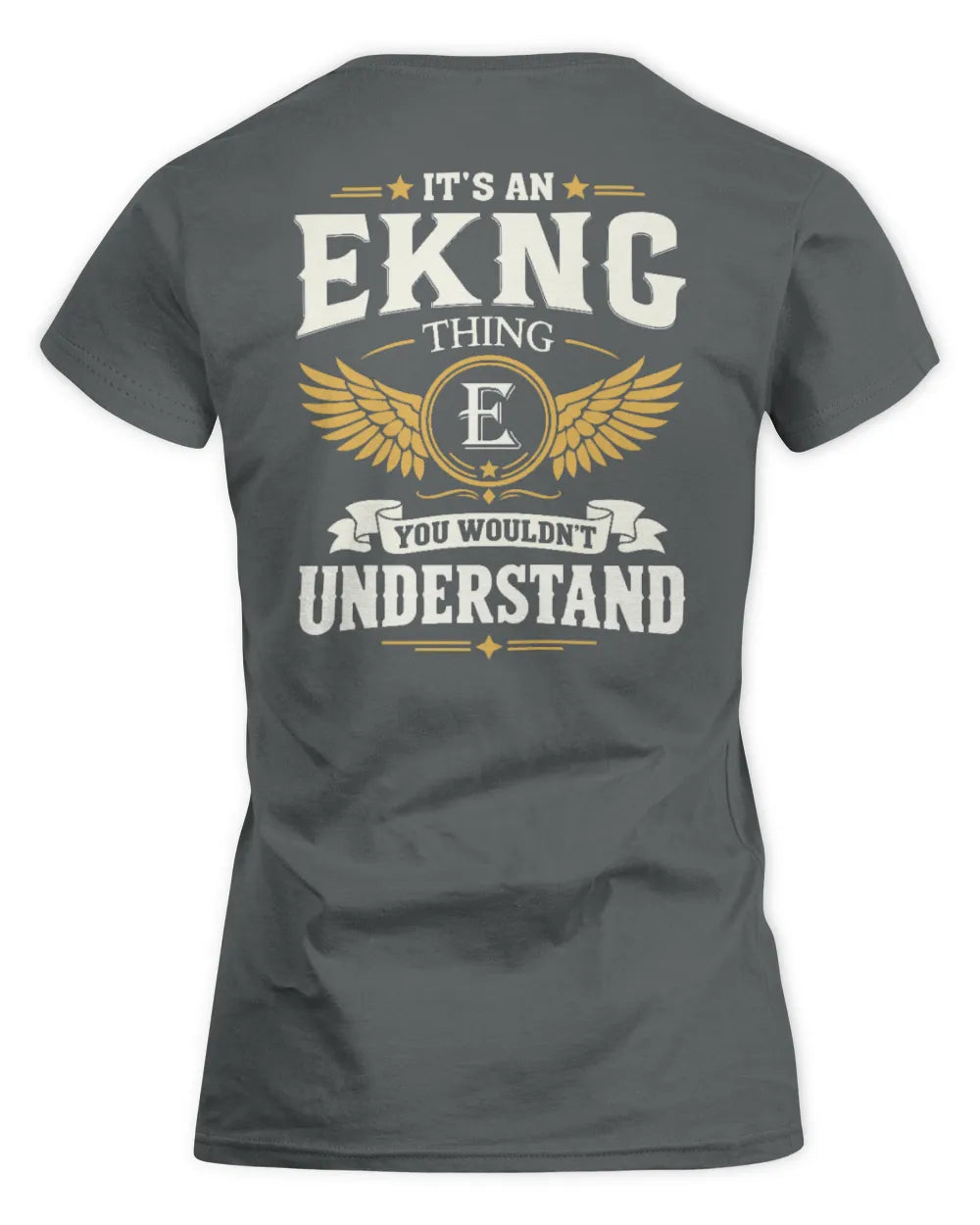 EKNG KT06-M008 It’s a [NAME] Thing – You Wouldn’t Understand | Personalized Vintage T-Shirt - Women's Standard T-Shirt - Charcoal