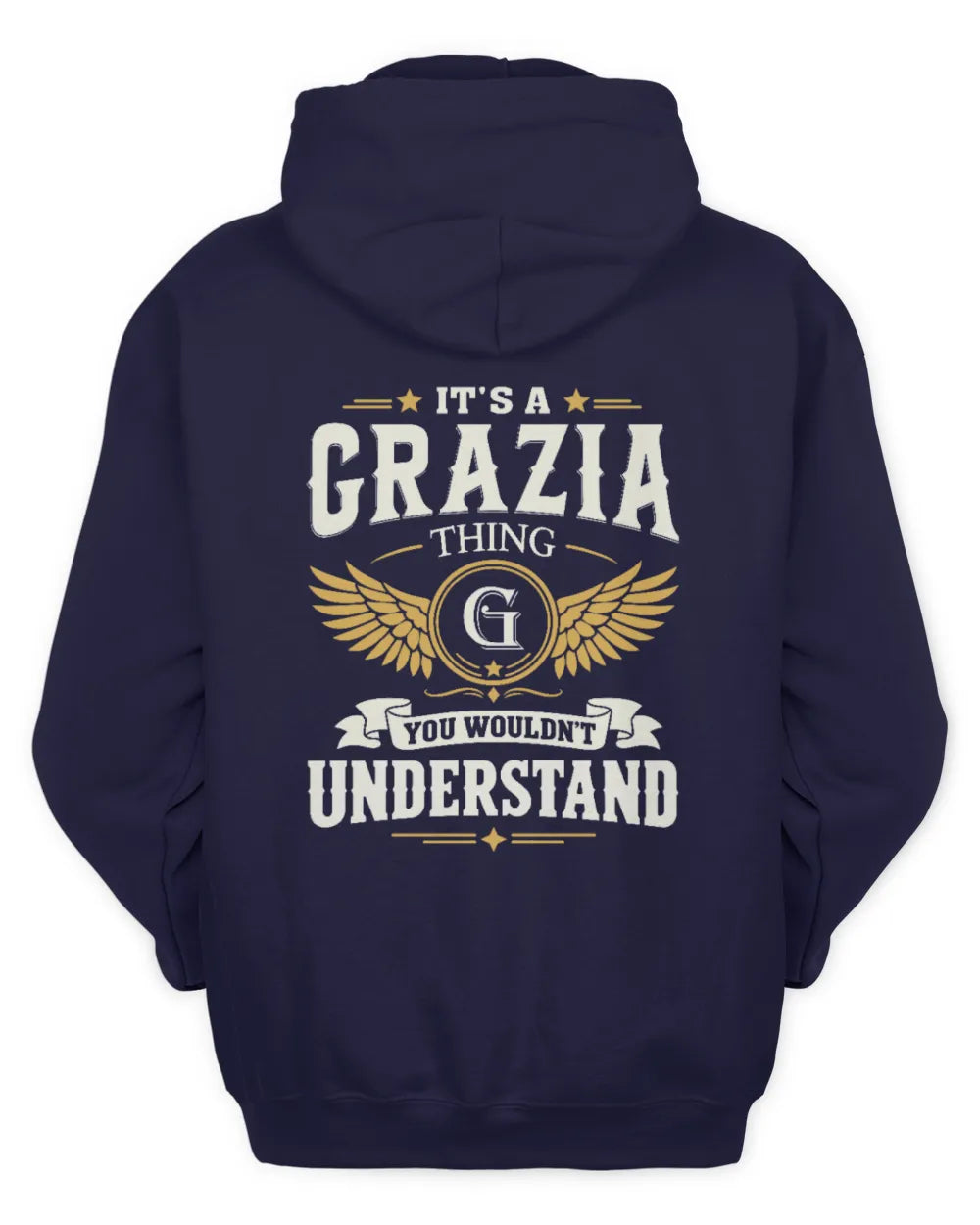 GRAZIA KT06-M008 It’s a [NAME] Thing – You Wouldn’t Understand | Personalized Vintage T-Shirt - Unisex Hoodie - Navy