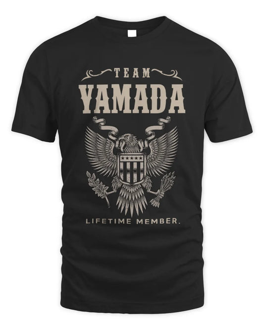 YAMADA TP06-K82 – Personalized Classic Style Apparel “Team NAME Lifetime Member” - Unisex Standard T-Shirt - Black