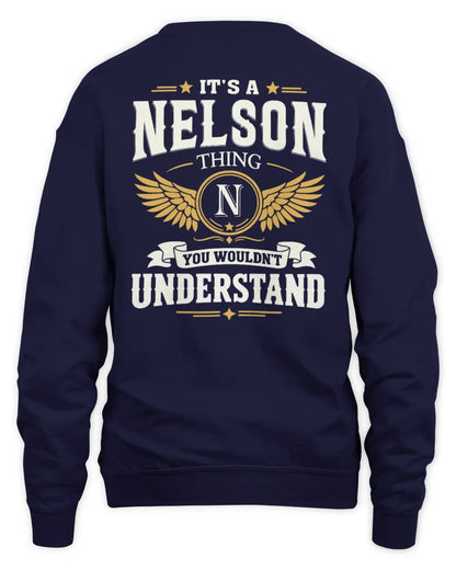 NELSON KT06-M008 It’s a [NAME] Thing – You Wouldn’t Understand | Personalized Vintage T-Shirt - Unisex Sweatshirt - Navy