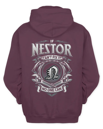 NESTOR AP81-K4-626 - Personalized Ahmed Quote Apparel “If Ahmed Can't Fix It, No One Can” - Unisex Hoodie - Maroon