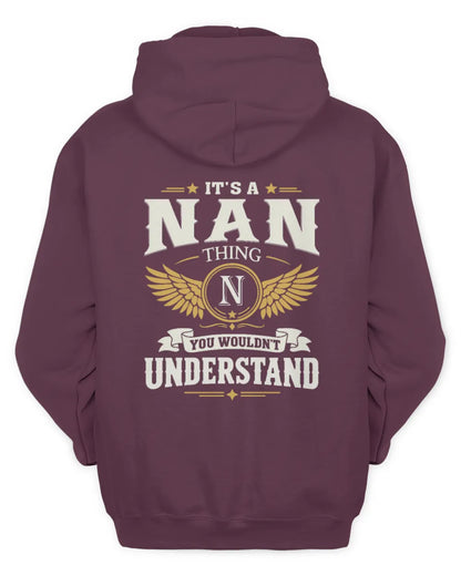 NAN KT06-M008 It’s a [NAME] Thing – You Wouldn’t Understand | Personalized Vintage T-Shirt - Unisex Hoodie - Maroon