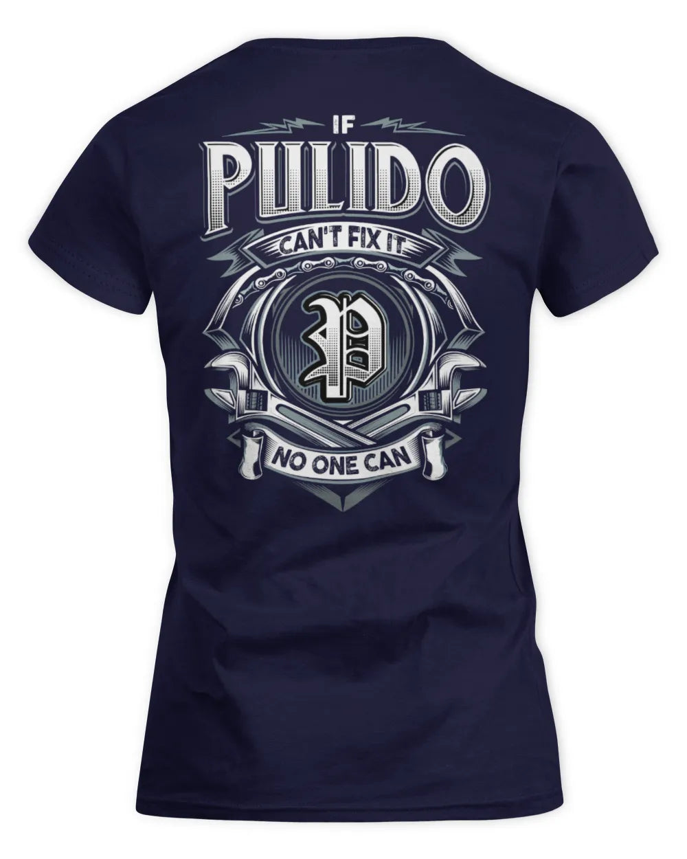 PULIDO AP81-K4-626 - Personalized Ahmed Quote Apparel “If Ahmed Can't Fix It, No One Can” - Women's Standard T-Shirt - Navy
