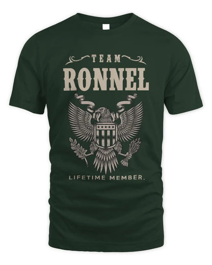 RONNEL TP06-K82 – Personalized Classic Style Apparel “Team NAME Lifetime Member” - Unisex Standard T-Shirt - Forest Green