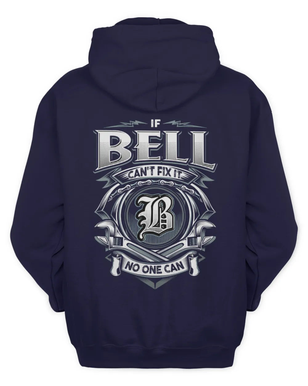 BELL AP81-K4-626 - Personalized Ahmed Quote Apparel “If Ahmed Can't Fix It, No One Can” - Unisex Hoodie - Navy