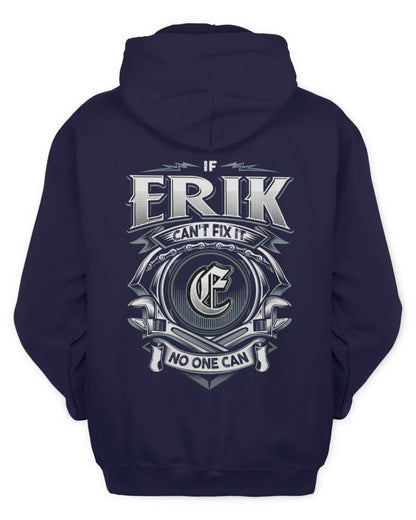 ERIK AP81-K4-626 - Personalized Ahmed Quote Apparel “If Ahmed Can't Fix It, No One Can” - Unisex Hoodie - Navy