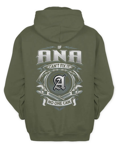 ANA AP81-K4-626 - Personalized Ahmed Quote Apparel “If Ahmed Can't Fix It, No One Can” - Unisex Hoodie - Military Green