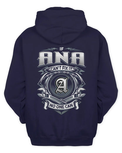 ANA AP81-K4-626 - Personalized Ahmed Quote Apparel “If Ahmed Can't Fix It, No One Can” - Unisex Hoodie - Navy