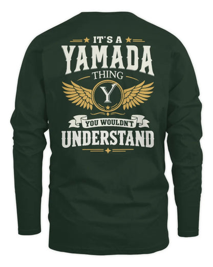 YAMADA KT06-M008 It’s a [NAME] Thing – You Wouldn’t Understand | Personalized Vintage T-Shirt - Men's Long Sleeved T-Shirt - Forest Green