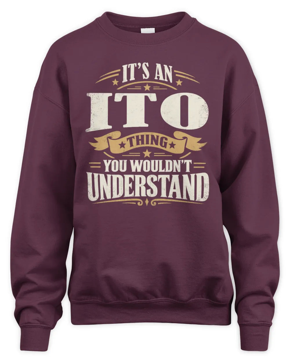 ITO P08 TH51 - Personalized “It’s a/an [NAME] Thing – You Wouldn’t Understand” Shirt - Unisex Sweatshirt - Maroon