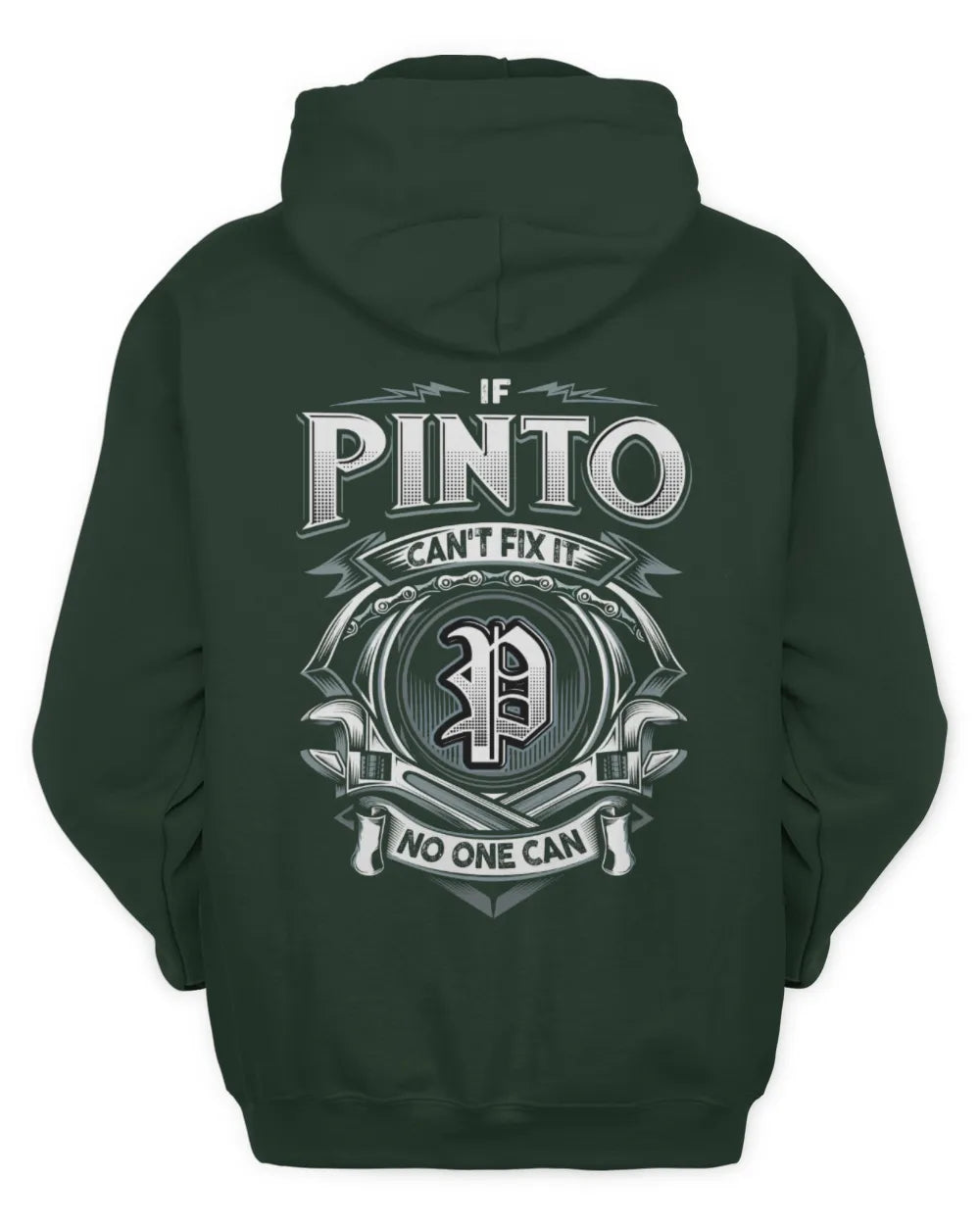 PINTO AP81-K4-626 - Personalized Ahmed Quote Apparel “If Ahmed Can't Fix It, No One Can” - Unisex Hoodie - Forest Green