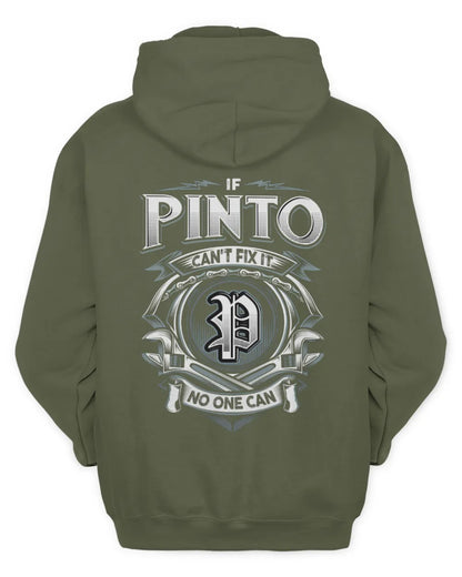 PINTO AP81-K4-626 - Personalized Ahmed Quote Apparel “If Ahmed Can't Fix It, No One Can” - Unisex Hoodie - Military Green