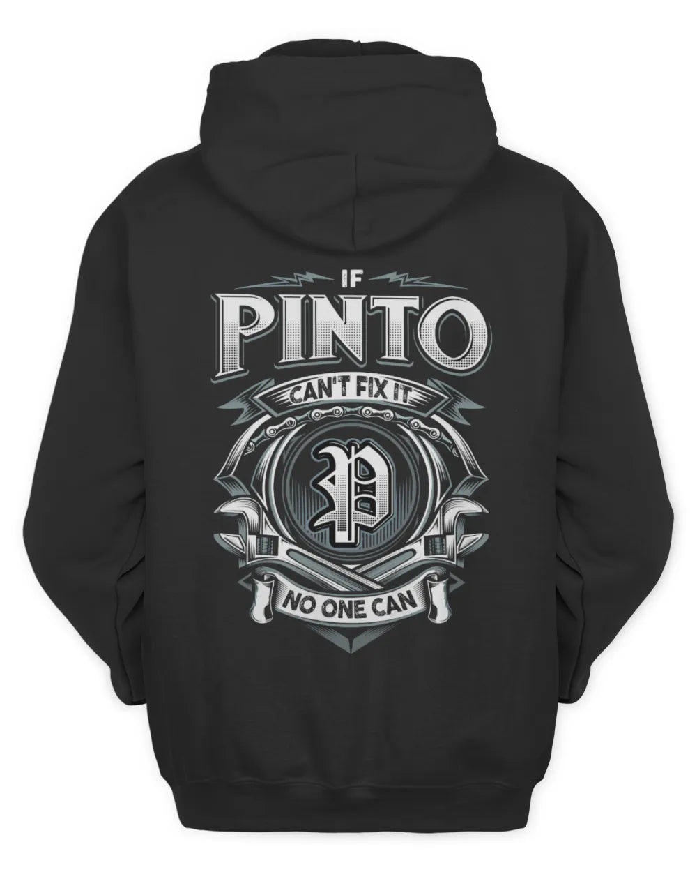 PINTO AP81-K4-626 - Personalized Ahmed Quote Apparel “If Ahmed Can't Fix It, No One Can” - Unisex Hoodie - Black