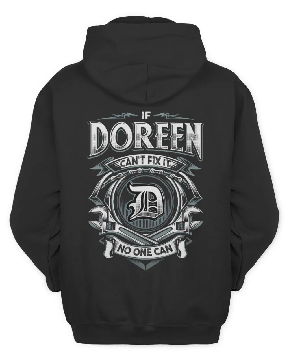 DOREEN AP81-K4-626 - Personalized Ahmed Quote Apparel “If Ahmed Can't Fix It, No One Can” - Unisex Hoodie - Black