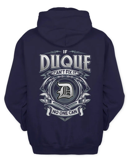 DUQUE AP81-K4-626 - Personalized Ahmed Quote Apparel “If Ahmed Can't Fix It, No One Can” - Unisex Hoodie - Navy