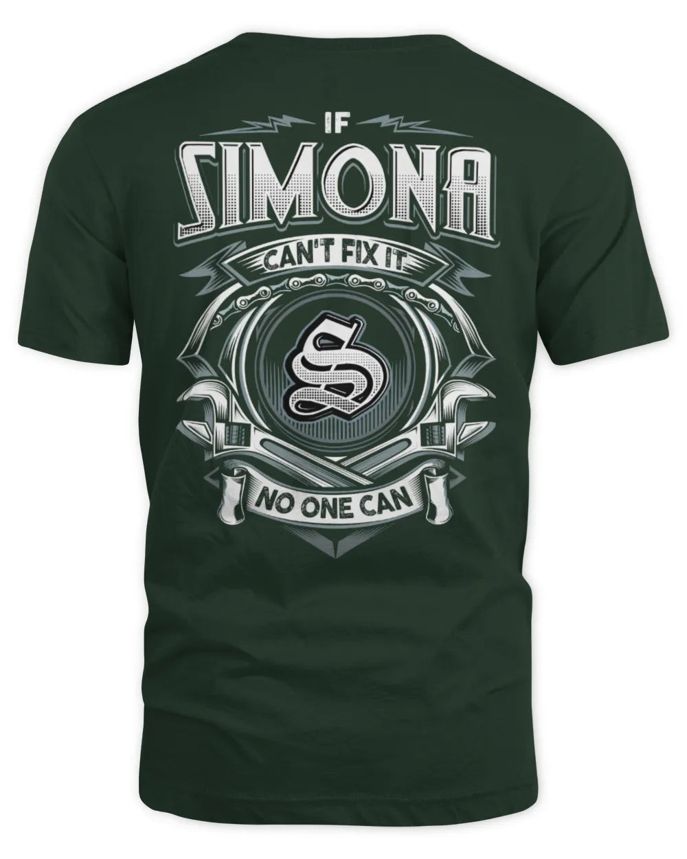SIMONA AP81-K4-626 - Personalized Ahmed Quote Apparel “If Ahmed Can't Fix It, No One Can” - Unisex Standard T-Shirt - Forest Green