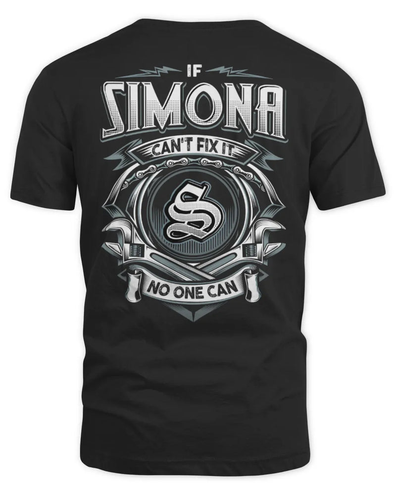 SIMONA AP81-K4-626 - Personalized Ahmed Quote Apparel “If Ahmed Can't Fix It, No One Can” - Unisex Standard T-Shirt - Black