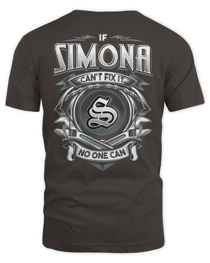 SIMONA AP81-K4-626 - Personalized Ahmed Quote Apparel “If Ahmed Can't Fix It, No One Can” - Unisex Standard T-Shirt - Dark Chocolate